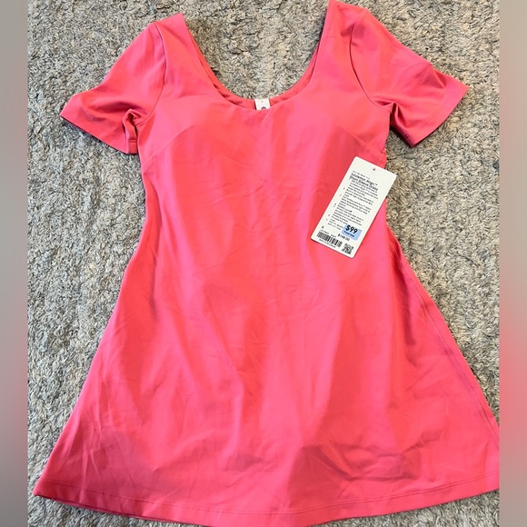 Lululemon Align Short Sleeve Dress Sakura Pink Size 6,8 - Picture 2 of 5